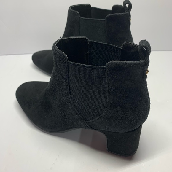 Anne Klein 7M Black Suede Leather Boots Gisela - Picture 5 of 15